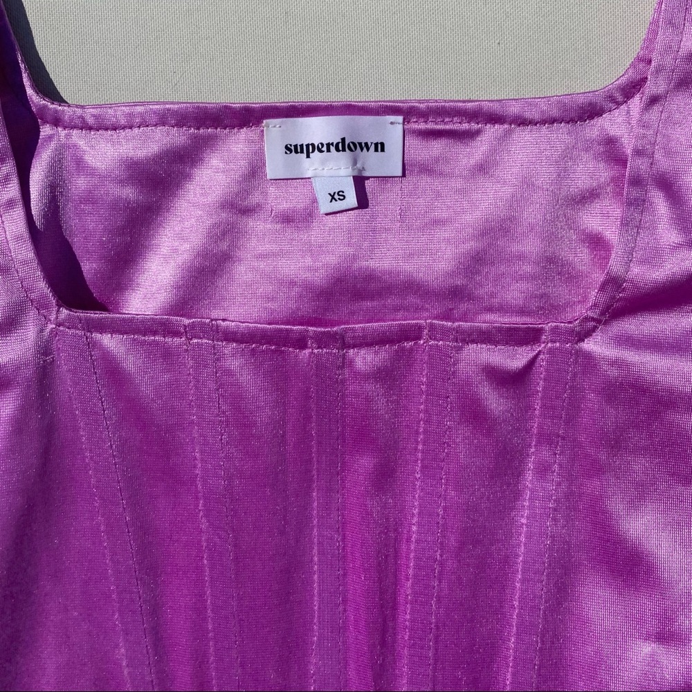 Catey Corset Top in Purple superdown revolve - Picture 6 of 9